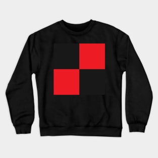 Bournemouth Red and Black Checkered Fan Flag Crewneck Sweatshirt